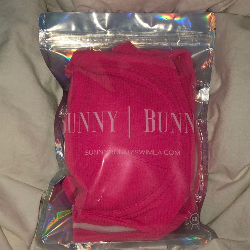 NWT Sunny Bunny Swim Pink Bailey Top and Bottom